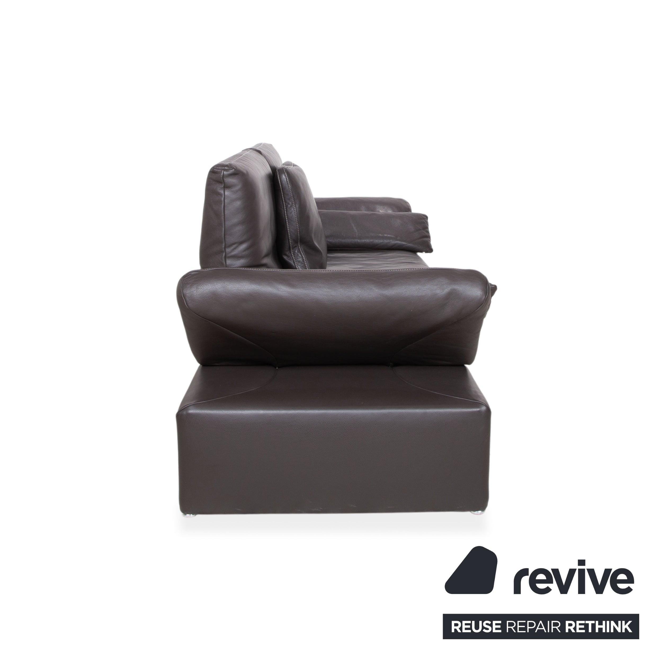 Koinor Raoul Leder Dreisitzer Braun Sofa Couch