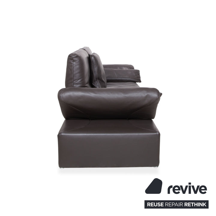 Koinor Raoul Canapé trois places en cuir marron