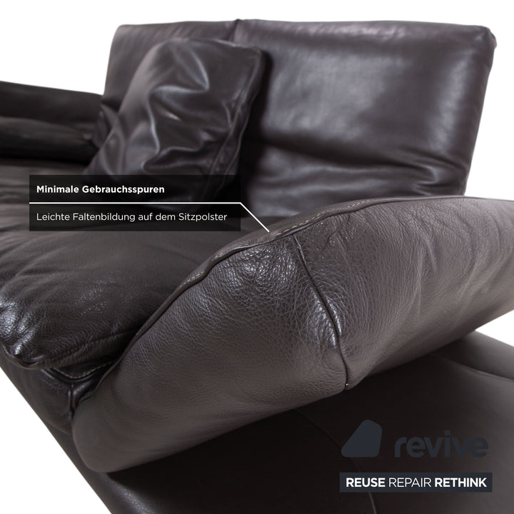Koinor Raoul Canapé trois places en cuir marron