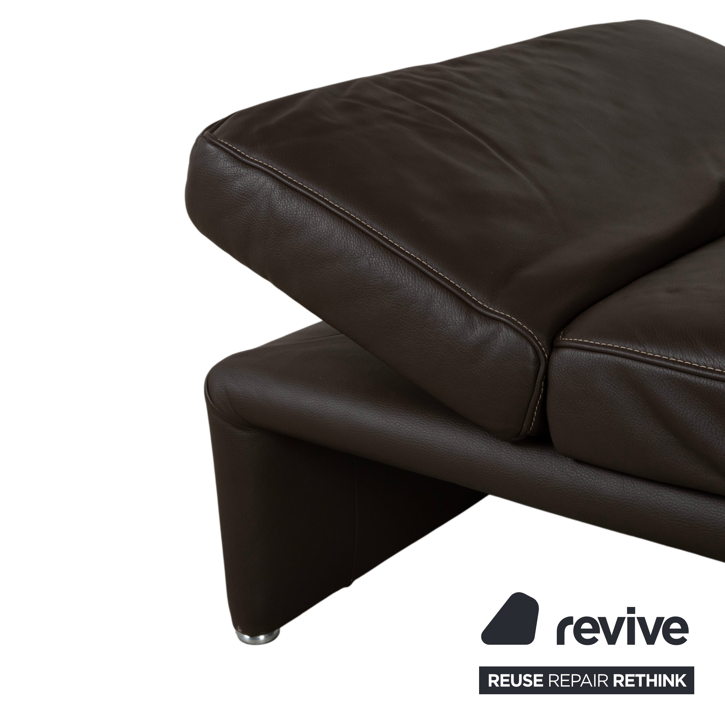 Koinor Raoul Leder Dreisitzer Braun Espresso Sofa Couch manuelle Relaxfunktion