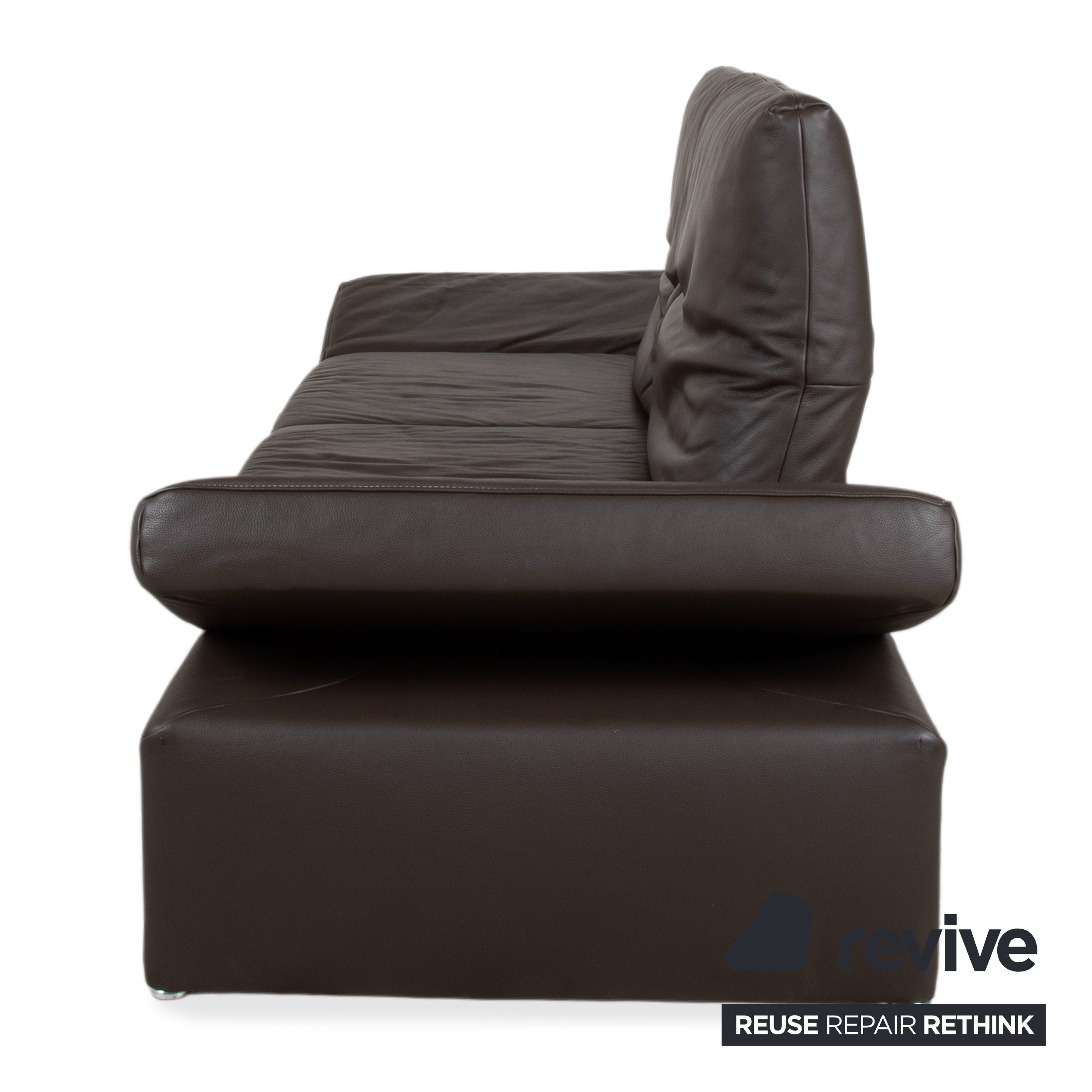 Koinor Raoul Leder Dreisitzer Braun Espresso Sofa Couch manuelle Relaxfunktion
