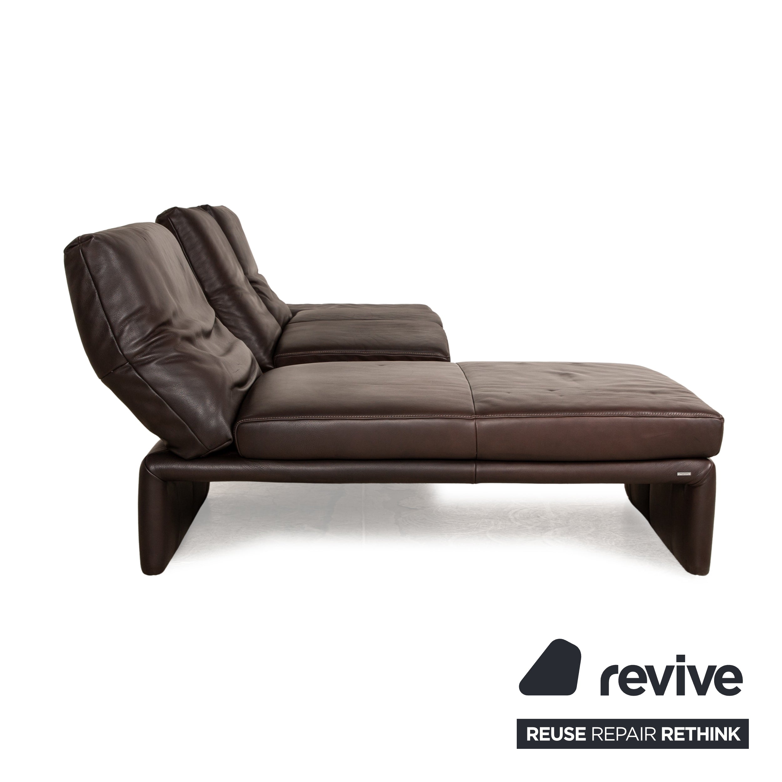 Koinor Raoul Leather Corner Sofa Brown Manual Function Recamiere Left Sofa Couch