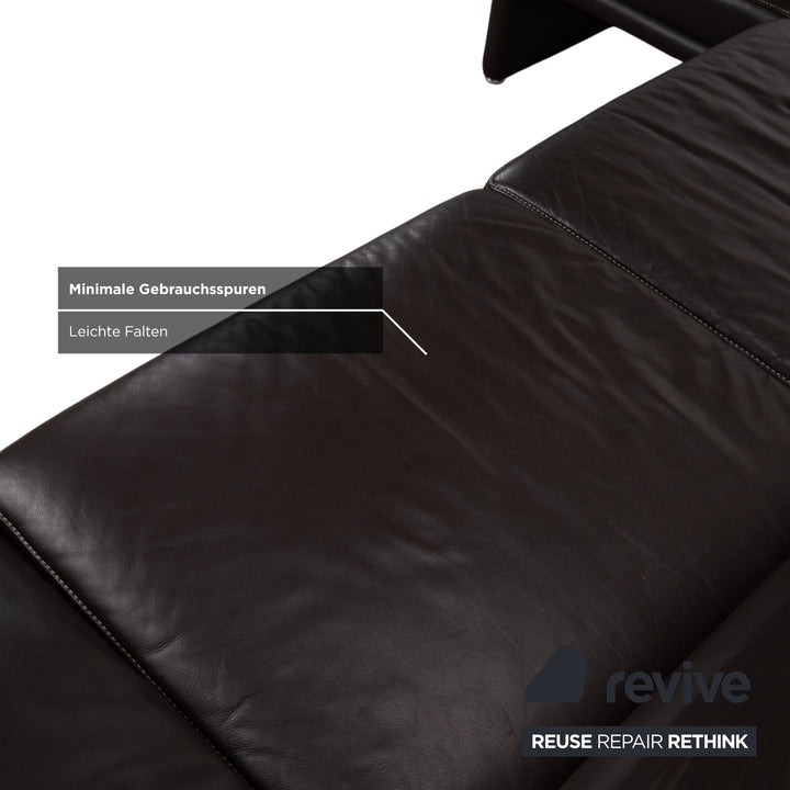 Koinor Raoul Leder Ecksofa Braun manuelle Funktion Recamiere Links