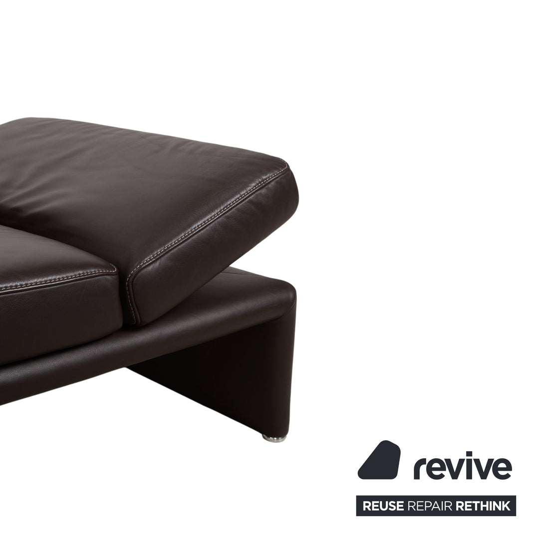 Koinor Raoul Leder Ecksofa Braun manuelle Funktion Recamiere Links