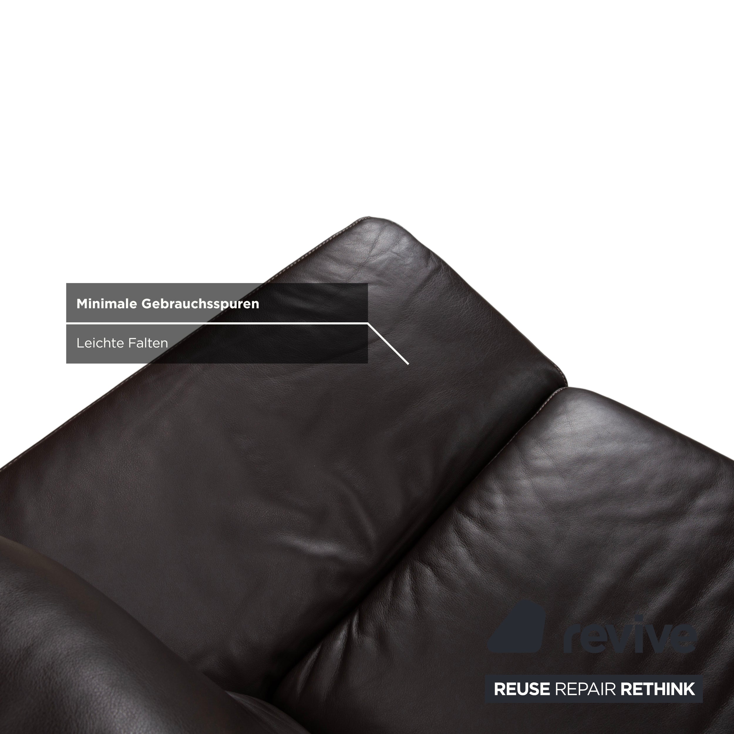 Koinor Raoul Leder Ecksofa Braun manuelle Funktion Recamiere Links