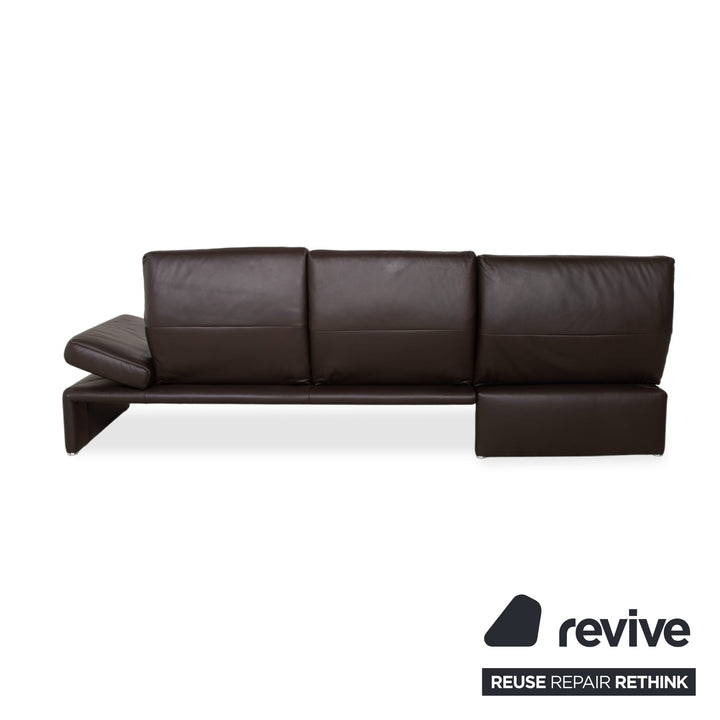 Koinor Raoul Leder Ecksofa Braun manuelle Funktion Recamiere Links
