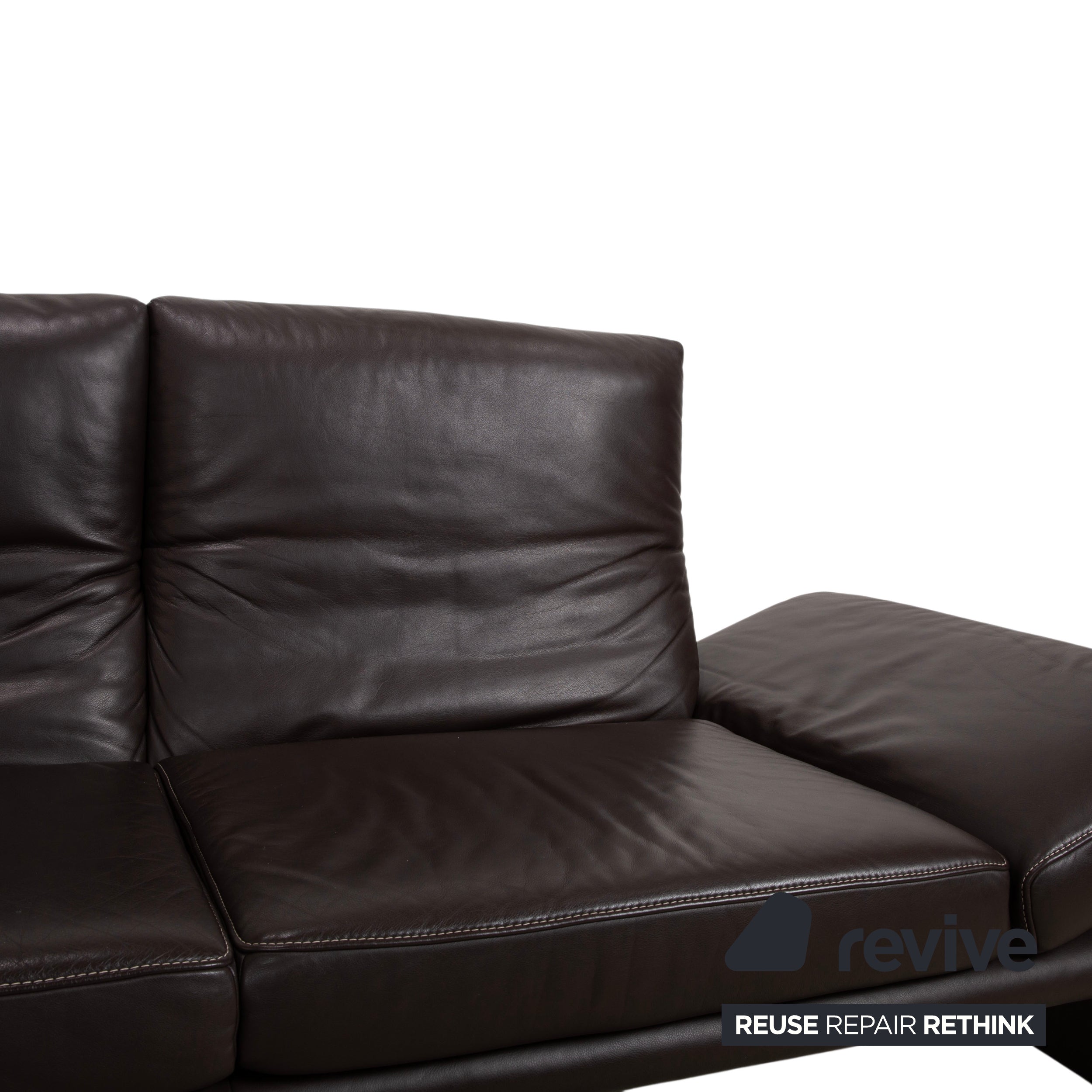 Koinor Raoul Leder Ecksofa Braun manuelle Funktion Recamiere Links
