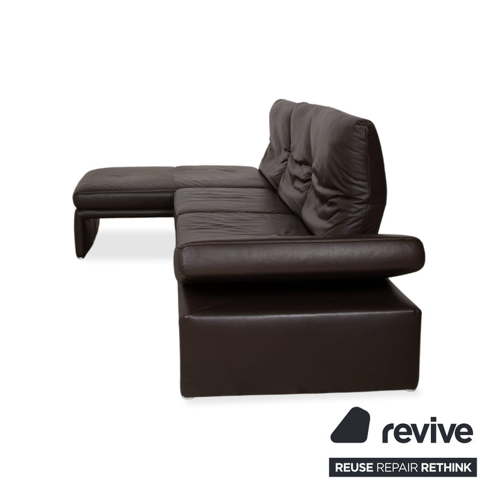 Koinor Raoul Leder Ecksofa Braun manuelle Funktion Recamiere Links