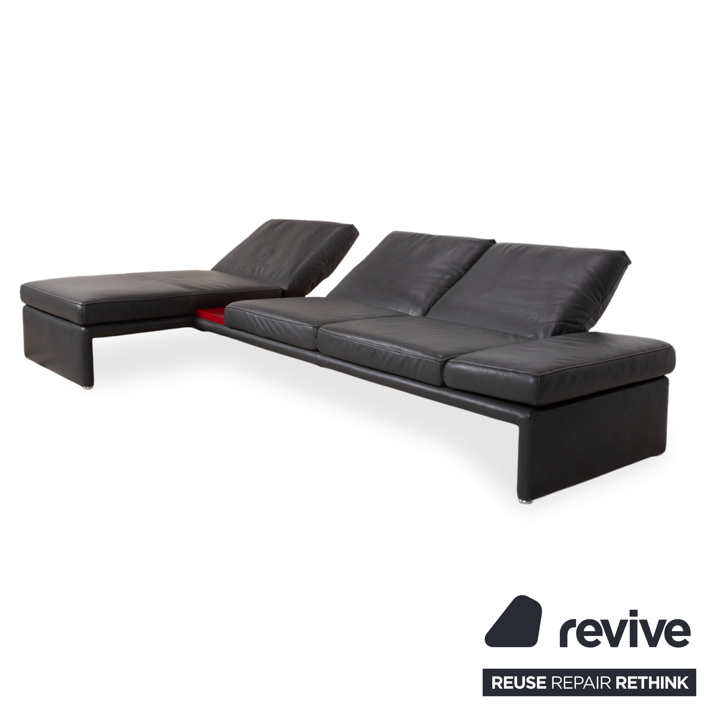 Koinor Raoul Leder Ecksofa Anthrazit manuelle und elektrische Funktion Sofa Couch