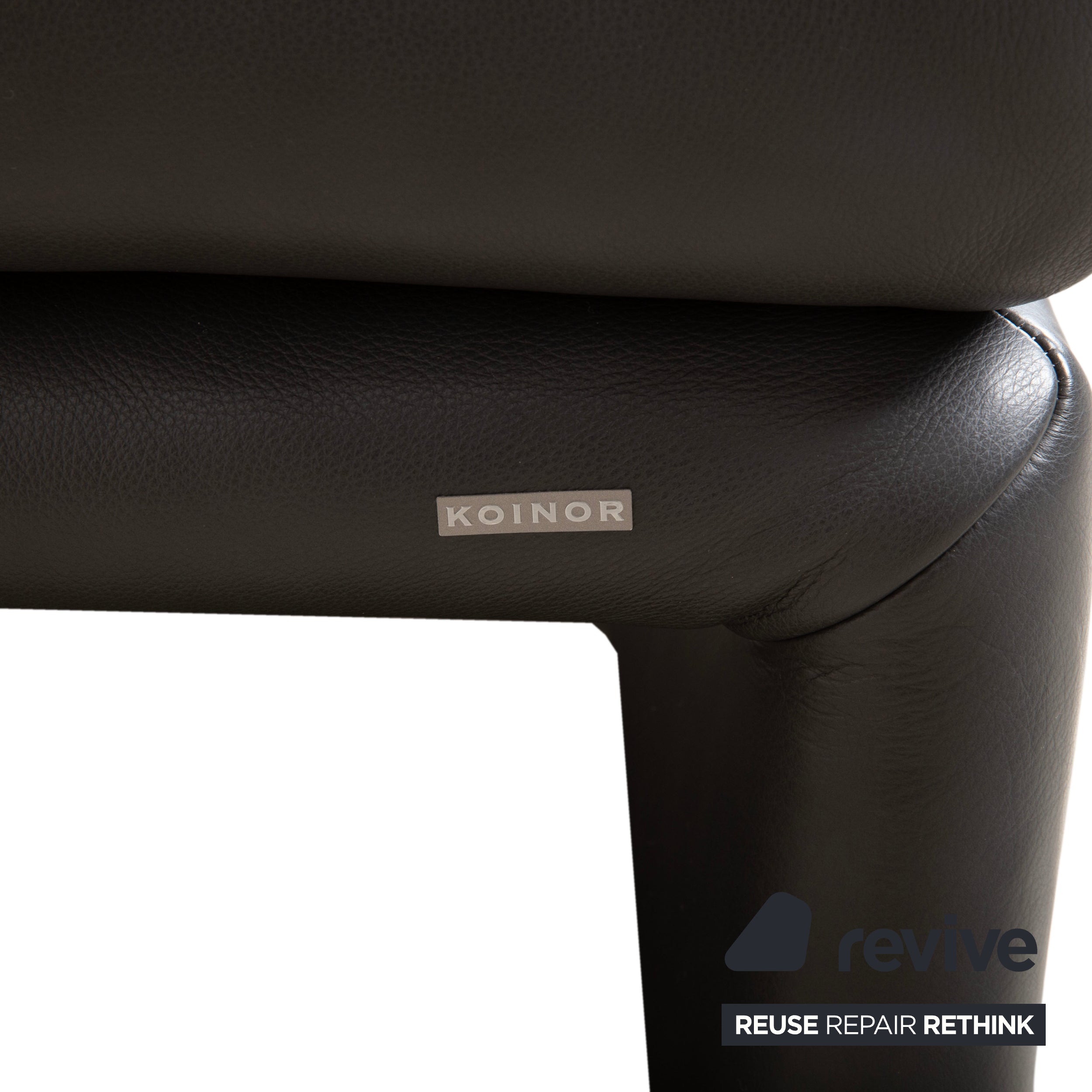 Koinor Raoul Leder Ecksofa Anthrazit manuelle und elektrische Funktion Sofa Couch