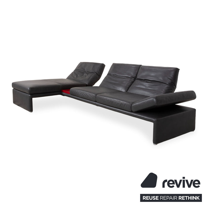 Koinor Raoul Leder Ecksofa Anthrazit manuelle und elektrische Funktion Sofa Couch