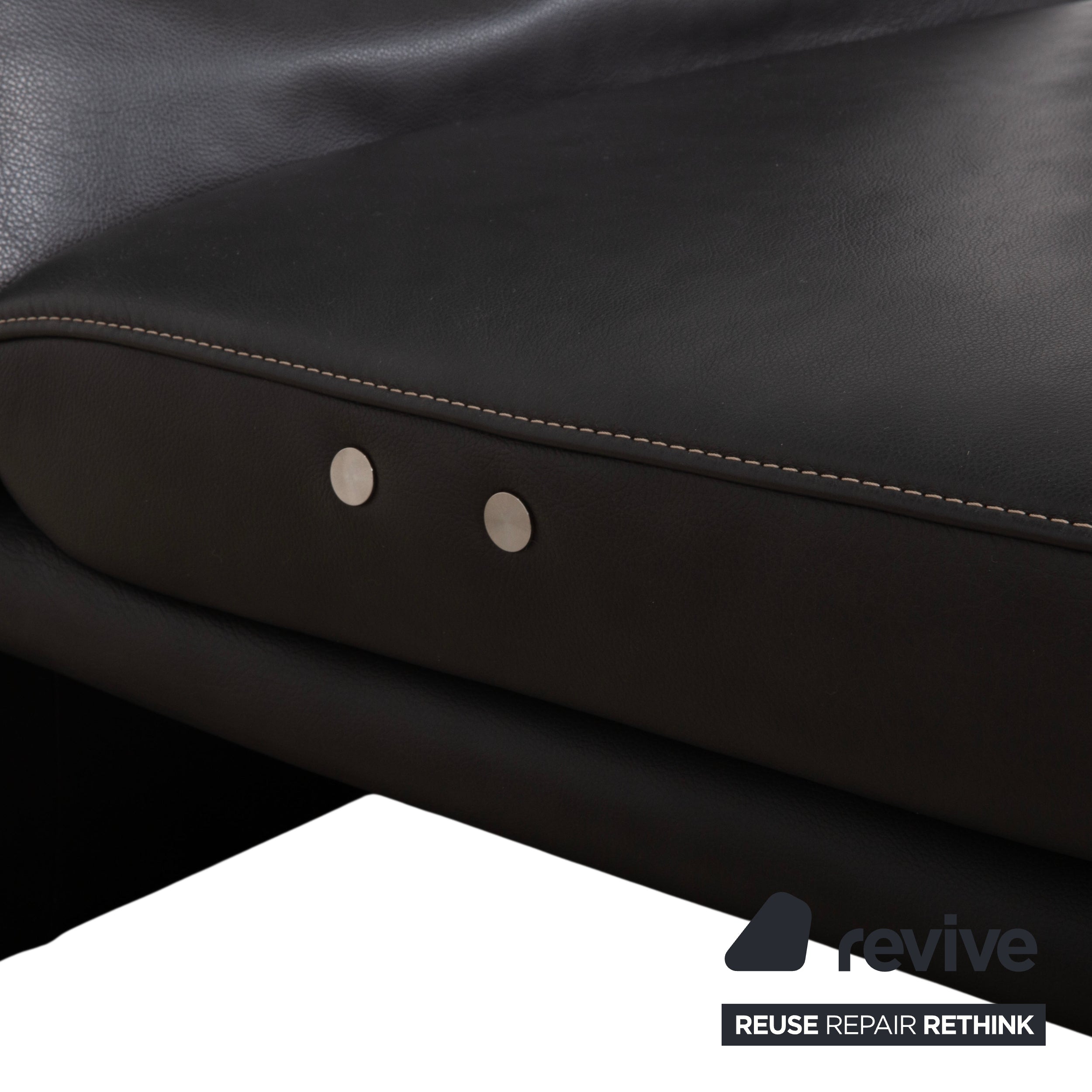 Koinor Raoul Leder Ecksofa Anthrazit manuelle und elektrische Funktion Sofa Couch