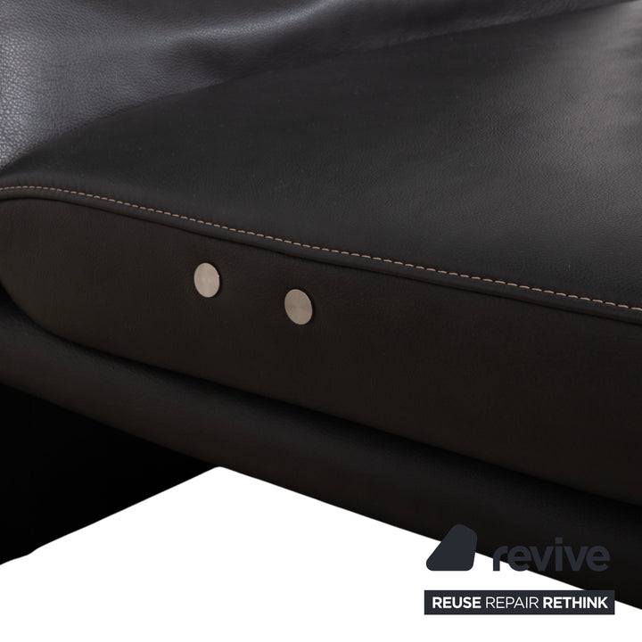 Koinor Raoul Leder Ecksofa Anthrazit manuelle und elektrische Funktion Sofa Couch