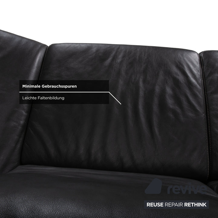 Koinor Raoul Leder Ecksofa Anthrazit manuelle und elektrische Funktion Sofa Couch
