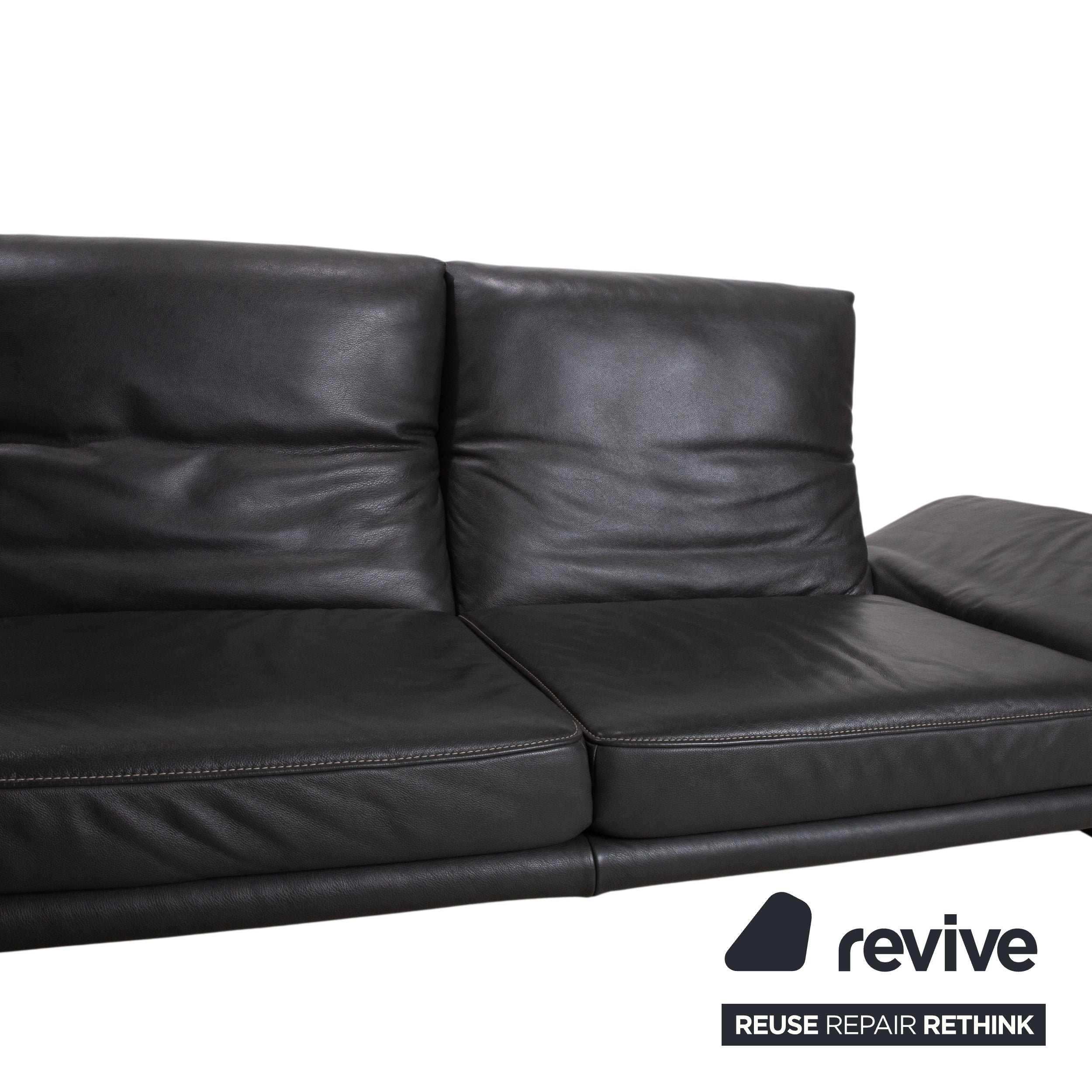 Koinor Raoul Leder Ecksofa Anthrazit manuelle und elektrische Funktion Sofa Couch