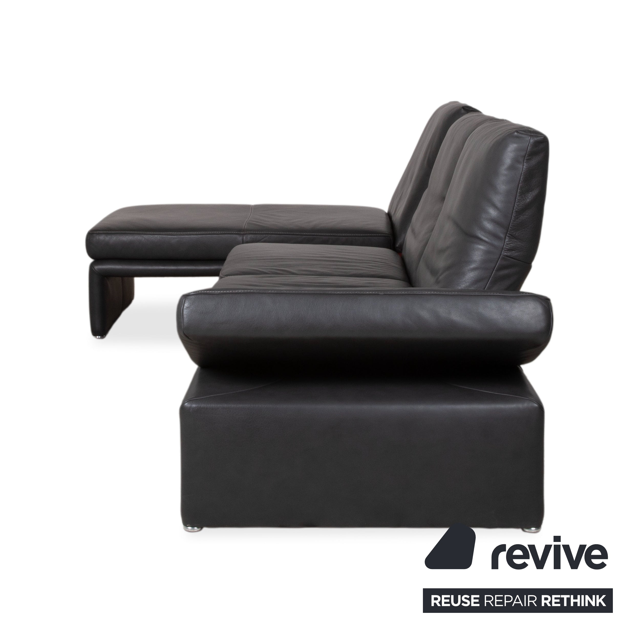Koinor Raoul Leder Ecksofa Anthrazit manuelle und elektrische Funktion Sofa Couch