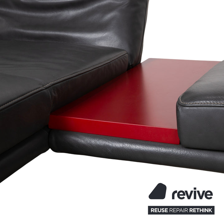 Koinor Raoul Leder Ecksofa Anthrazit manuelle und elektrische Funktion Sofa Couch