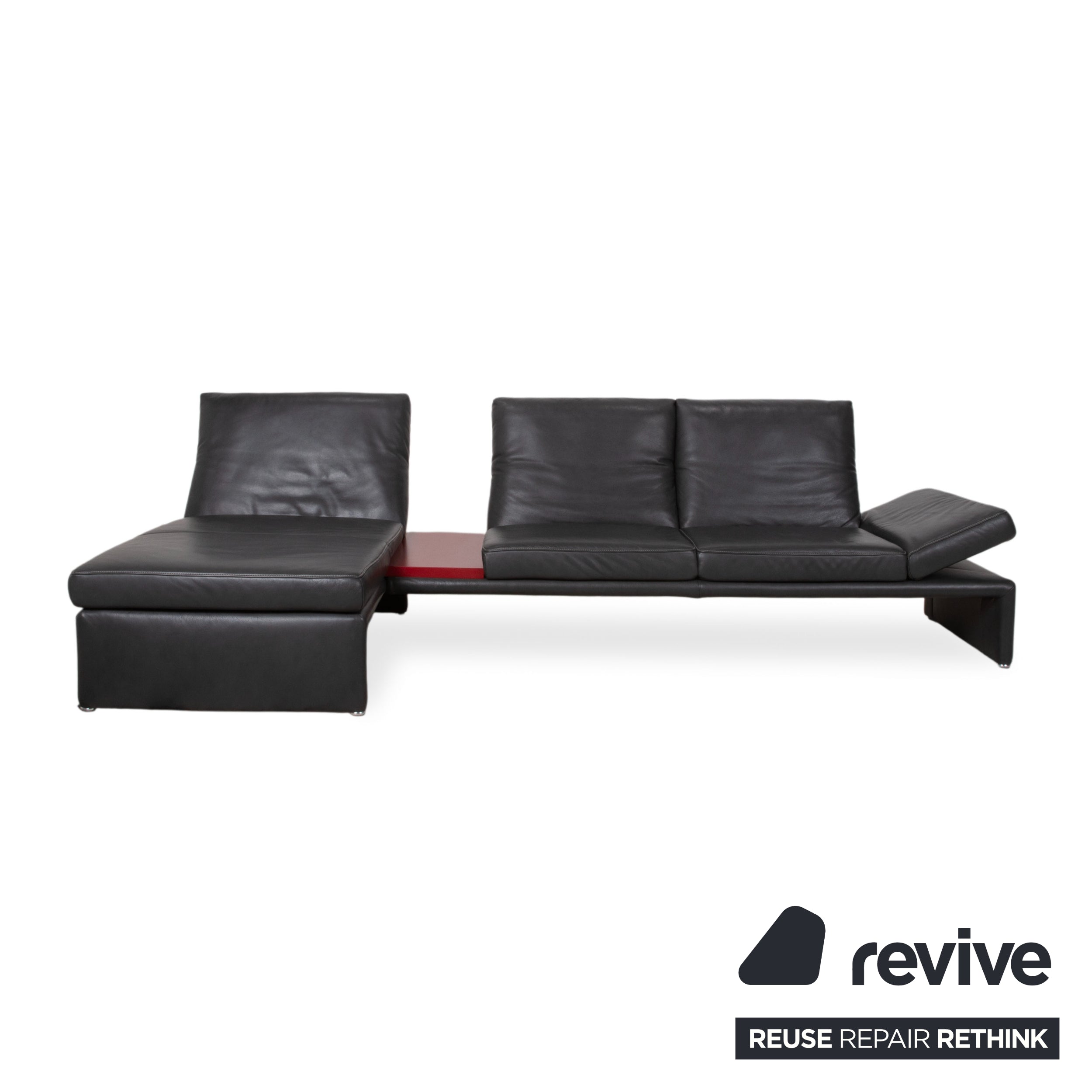 Koinor Raoul Leder Ecksofa Anthrazit manuelle und elektrische Funktion Sofa Couch