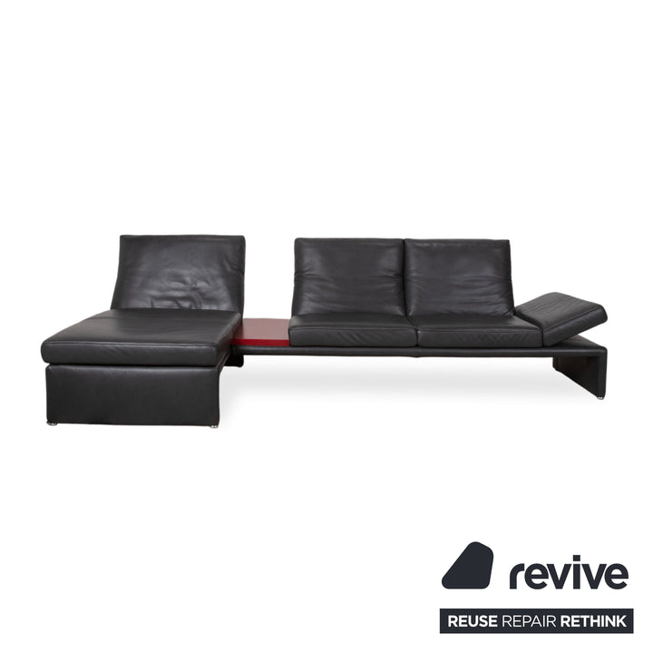 Koinor Raoul Leder Ecksofa Anthrazit manuelle und elektrische Funktion Sofa Couch