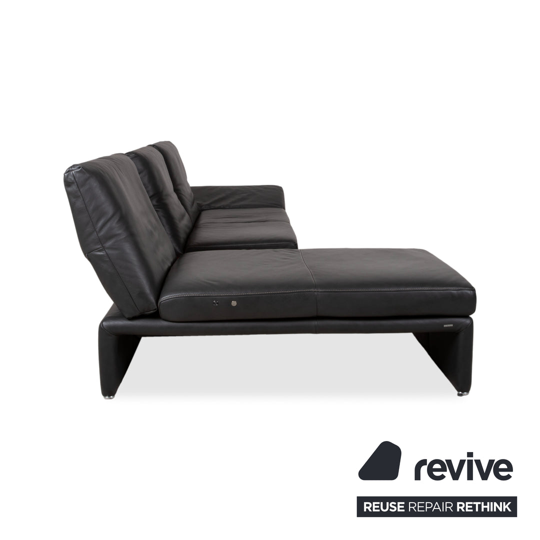 Koinor Raoul Leder Ecksofa Anthrazit manuelle und elektrische Funktion Sofa Couch