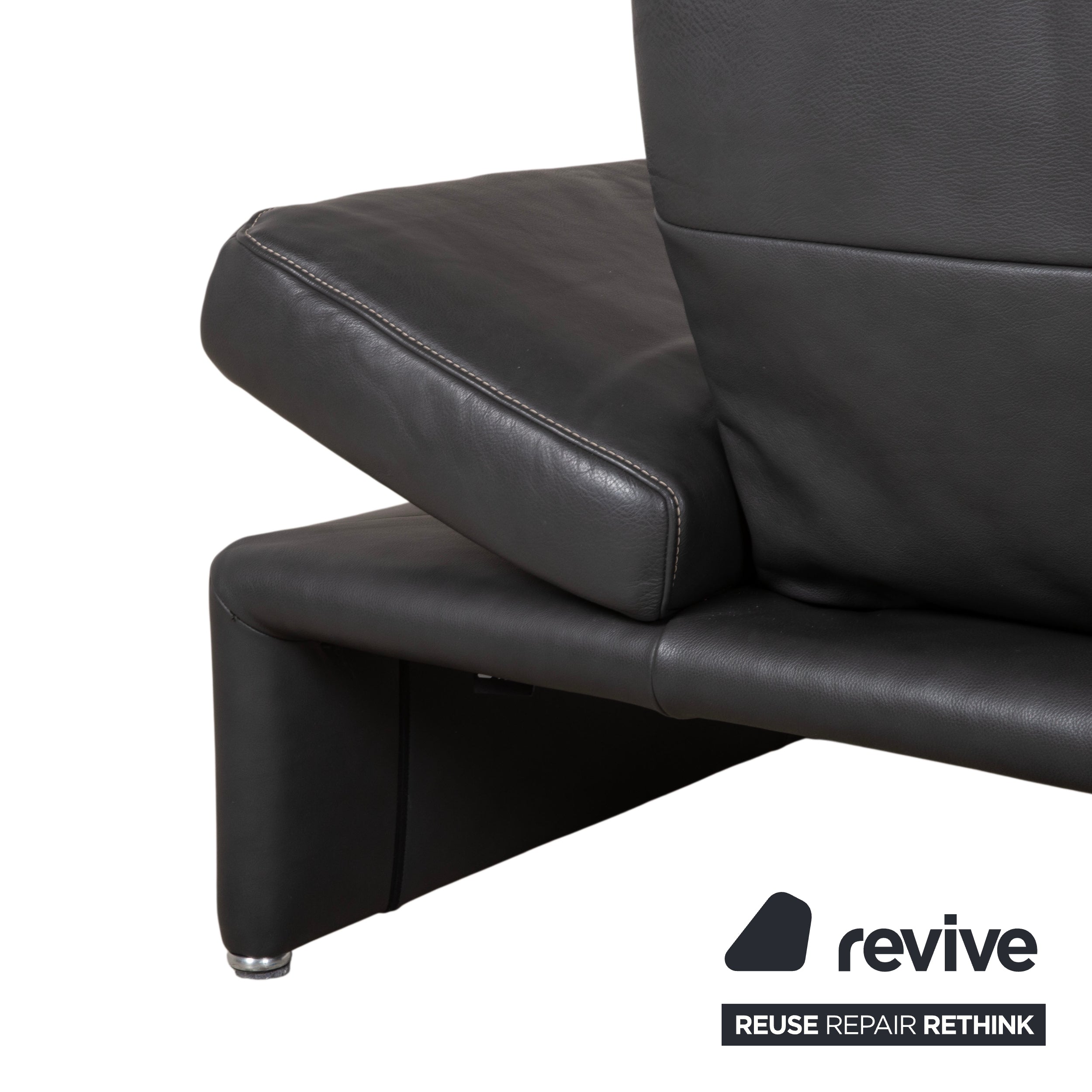 Koinor Raoul Leder Ecksofa Anthrazit manuelle und elektrische Funktion Sofa Couch