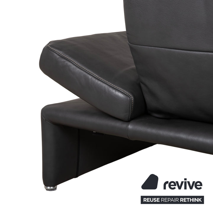 Koinor Raoul Leder Ecksofa Anthrazit manuelle und elektrische Funktion Sofa Couch