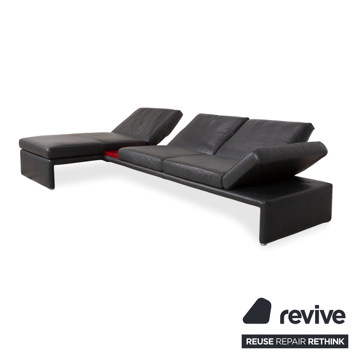 Koinor Raoul Leder Ecksofa Anthrazit manuelle und elektrische Funktion Sofa Couch