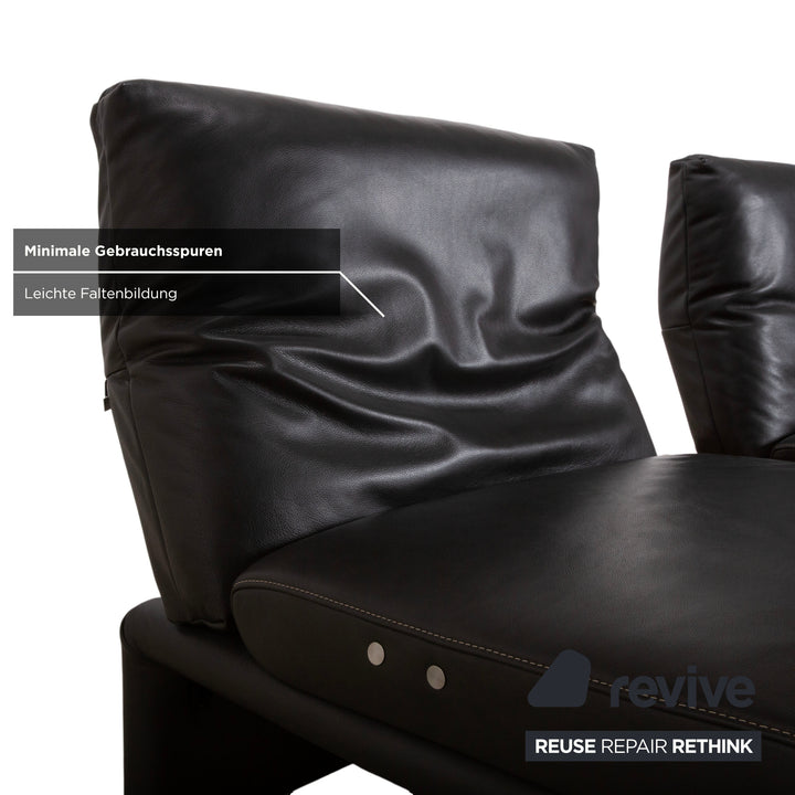 Koinor Raoul Leder Ecksofa Anthrazit manuelle und elektrische Funktion Sofa Couch