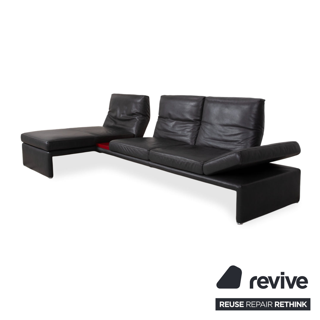 Koinor Raoul Leder Ecksofa Anthrazit manuelle und elektrische Funktion Sofa Couch