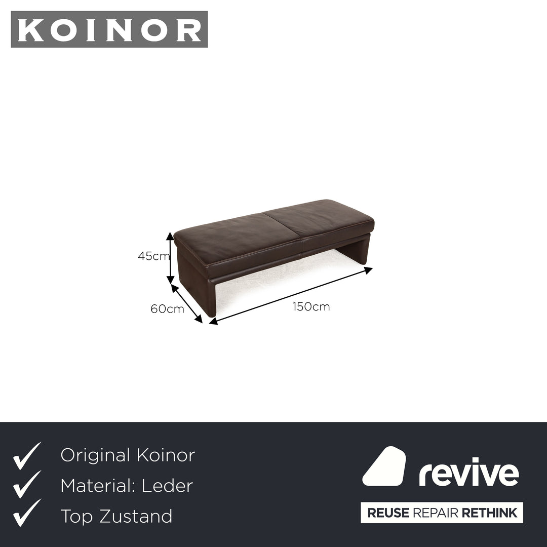 Koinor Raoul Leder Hocker Braun