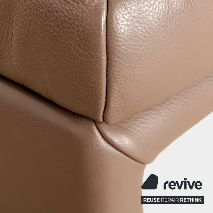 Koinor Raoul Leather Stool Brown