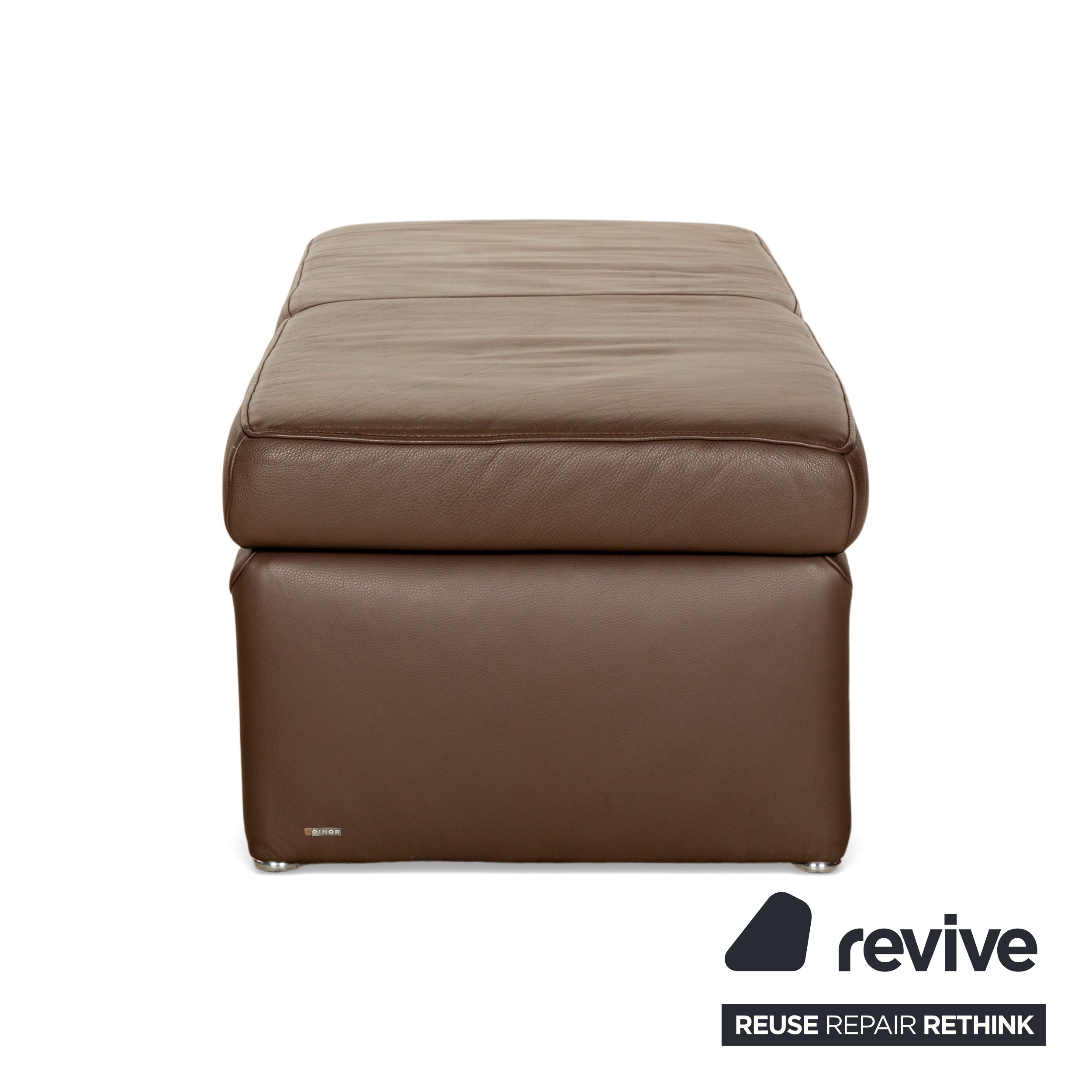 Koinor Raoul Leather Stool Brown