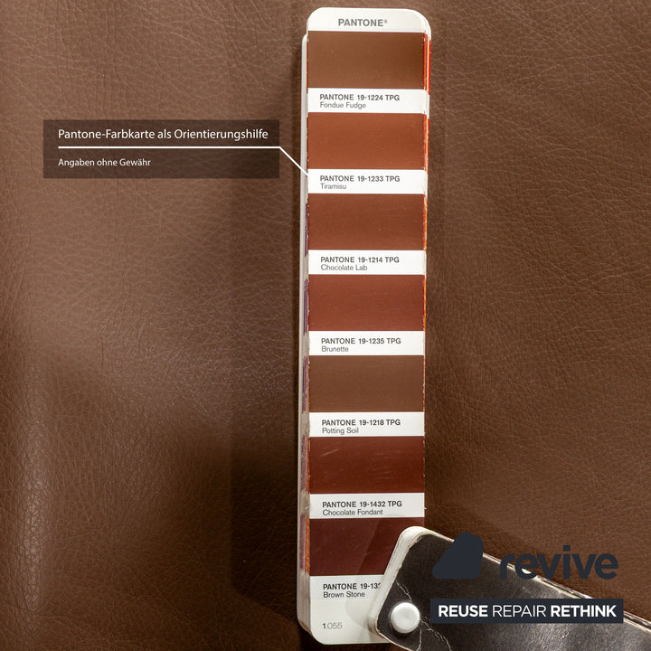 Koinor Raoul Leather Stool Brown