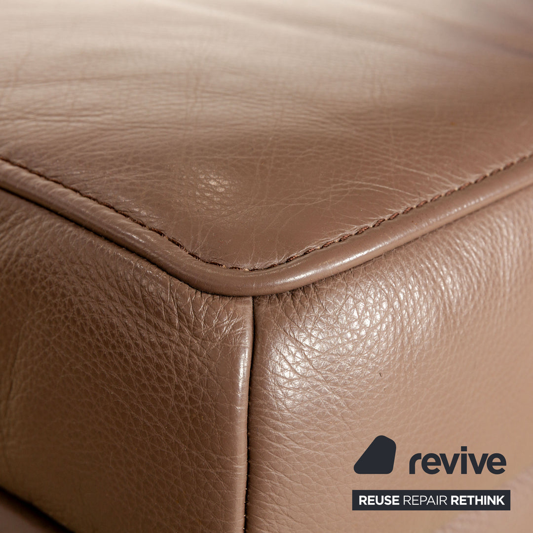 Koinor Raoul Leather Stool Brown