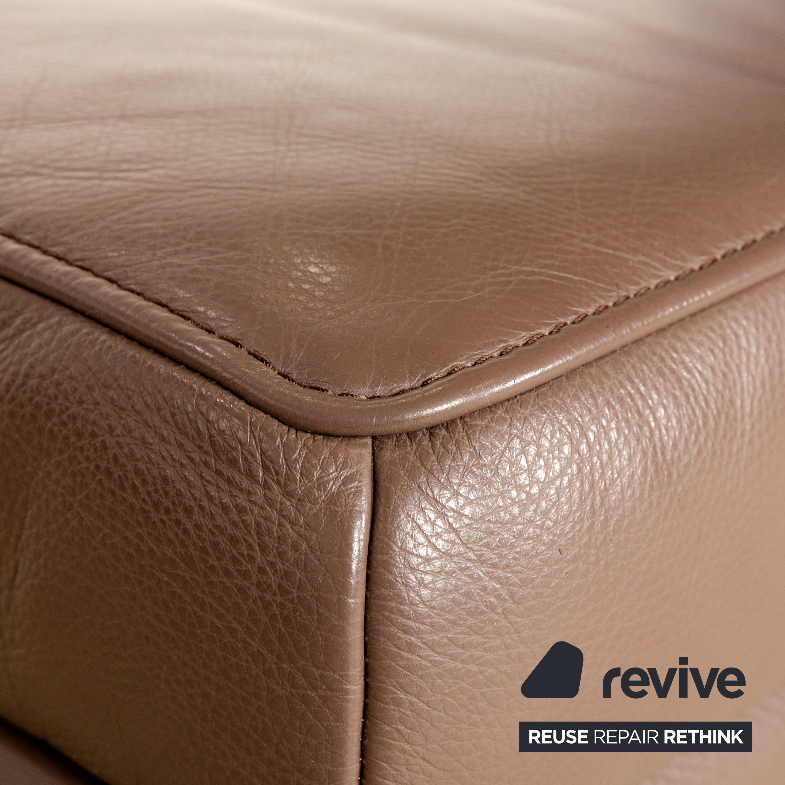 Koinor Raoul Leather Stool Brown