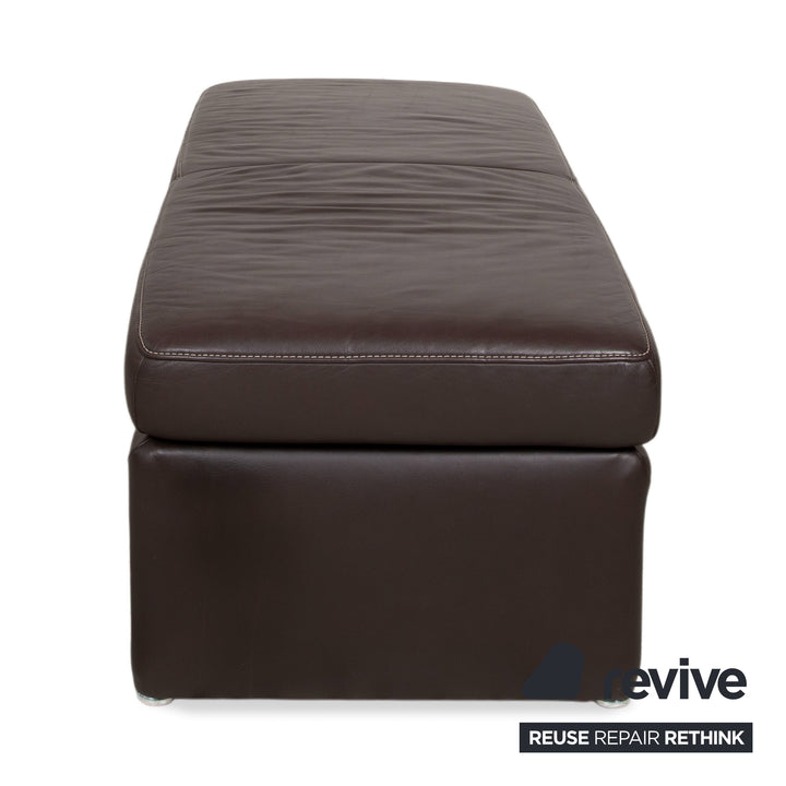 Koinor Raoul Leder Hocker Sitzbank Braun
