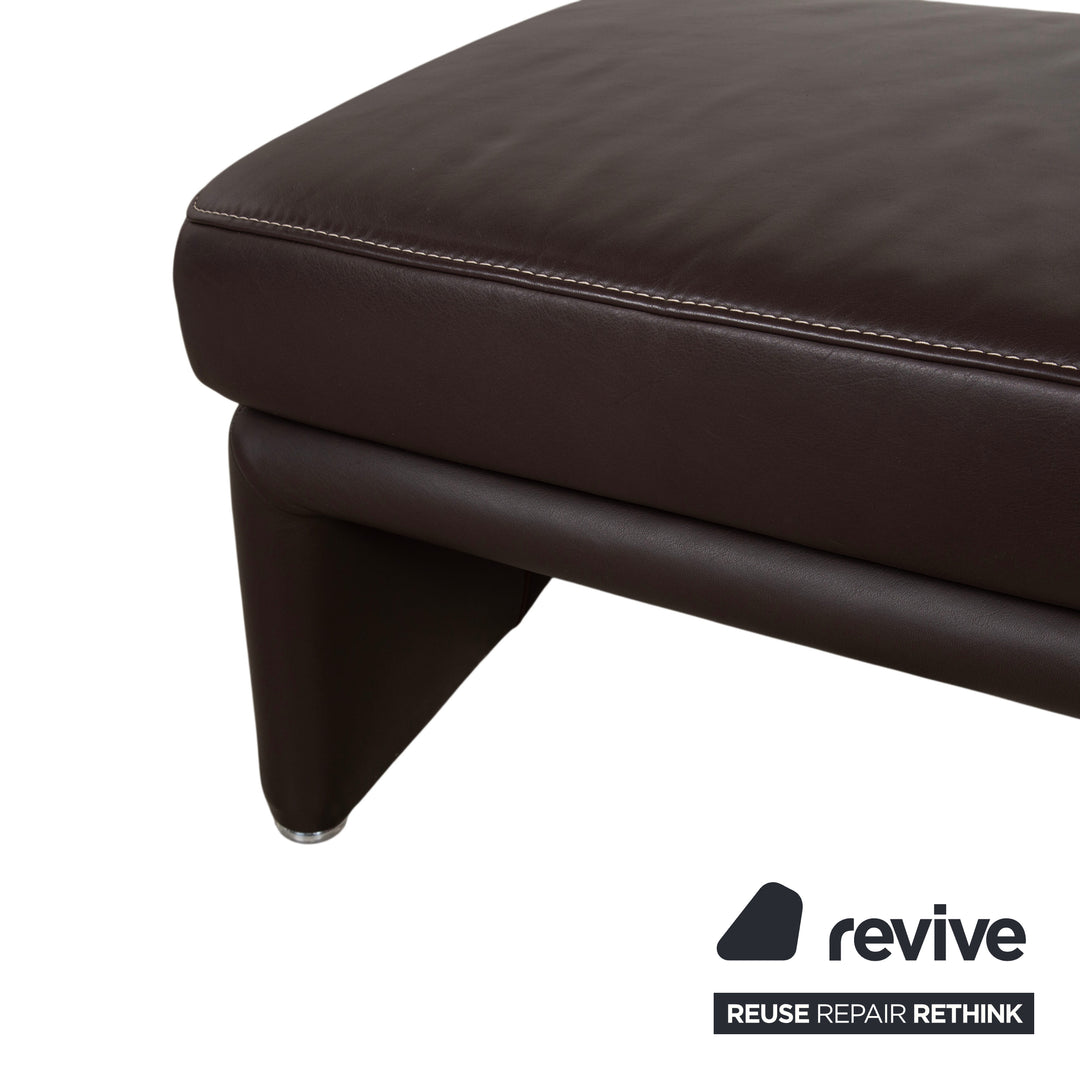 Koinor Raoul Leder Hocker Sitzbank Braun