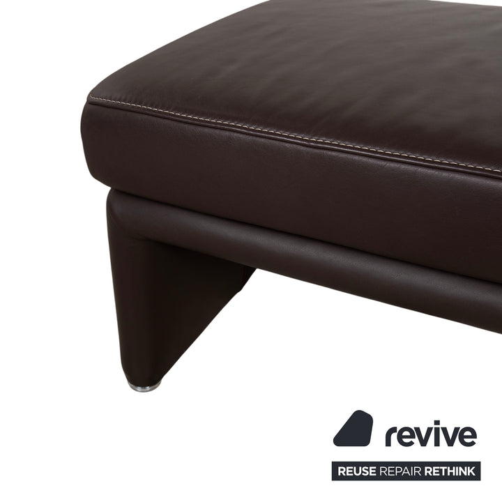 Koinor Raoul Leder Hocker Sitzbank Braun