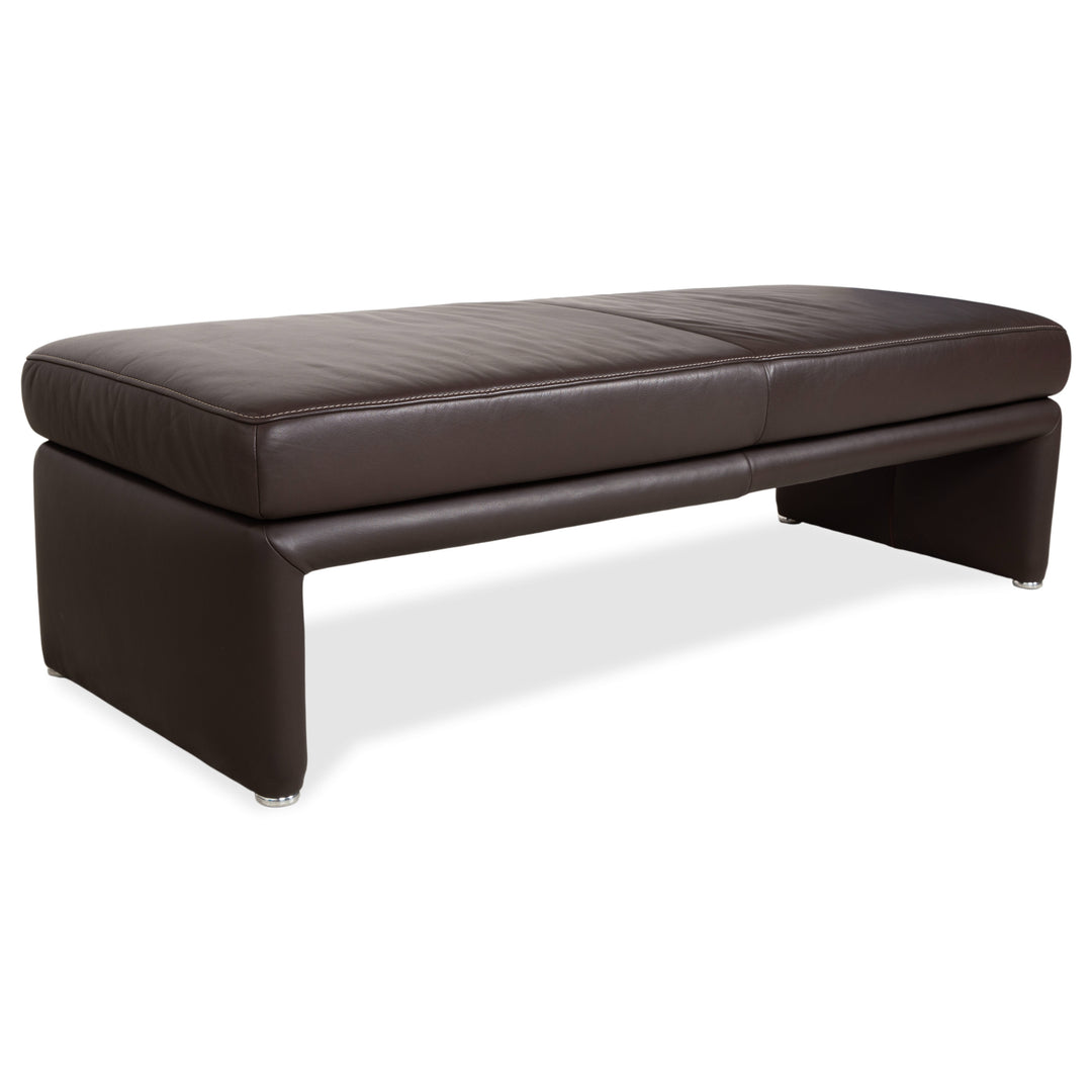 Koinor Raoul Leather Ottoman Bench Brown