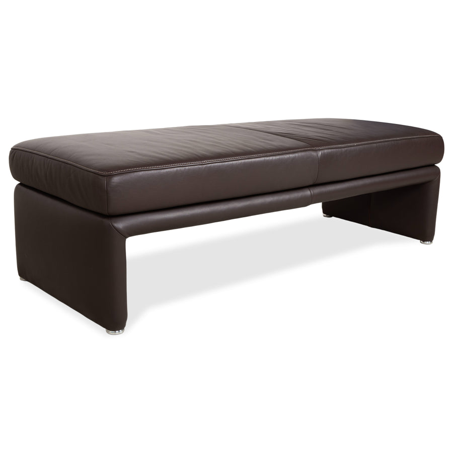Koinor Raoul Leather Ottoman Bench Brown