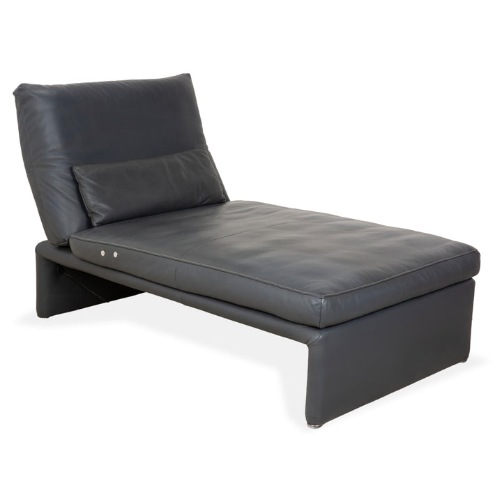 Fauteuil suspendu en cuir Koinor Raoul, gris anthracite, fonction électrique