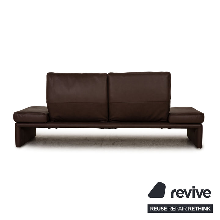 Koinor Raoul Leder Sofa Garnitur Braun Dreisitzer Zweisitzer  Couch