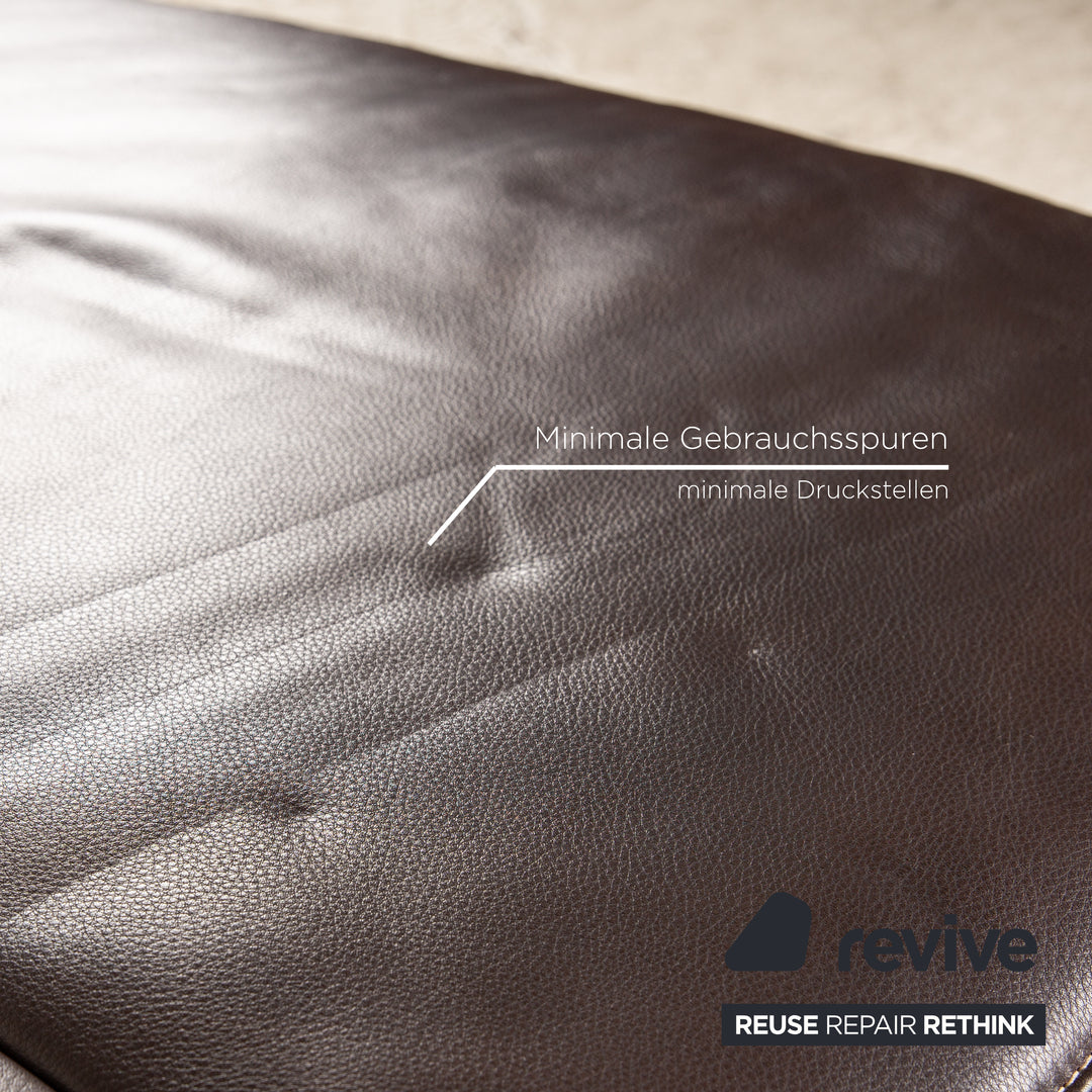 Koinor Raoul Leather Sofa Set Brown Manual Function Recamiere Left Corner Sofa Stool Couch