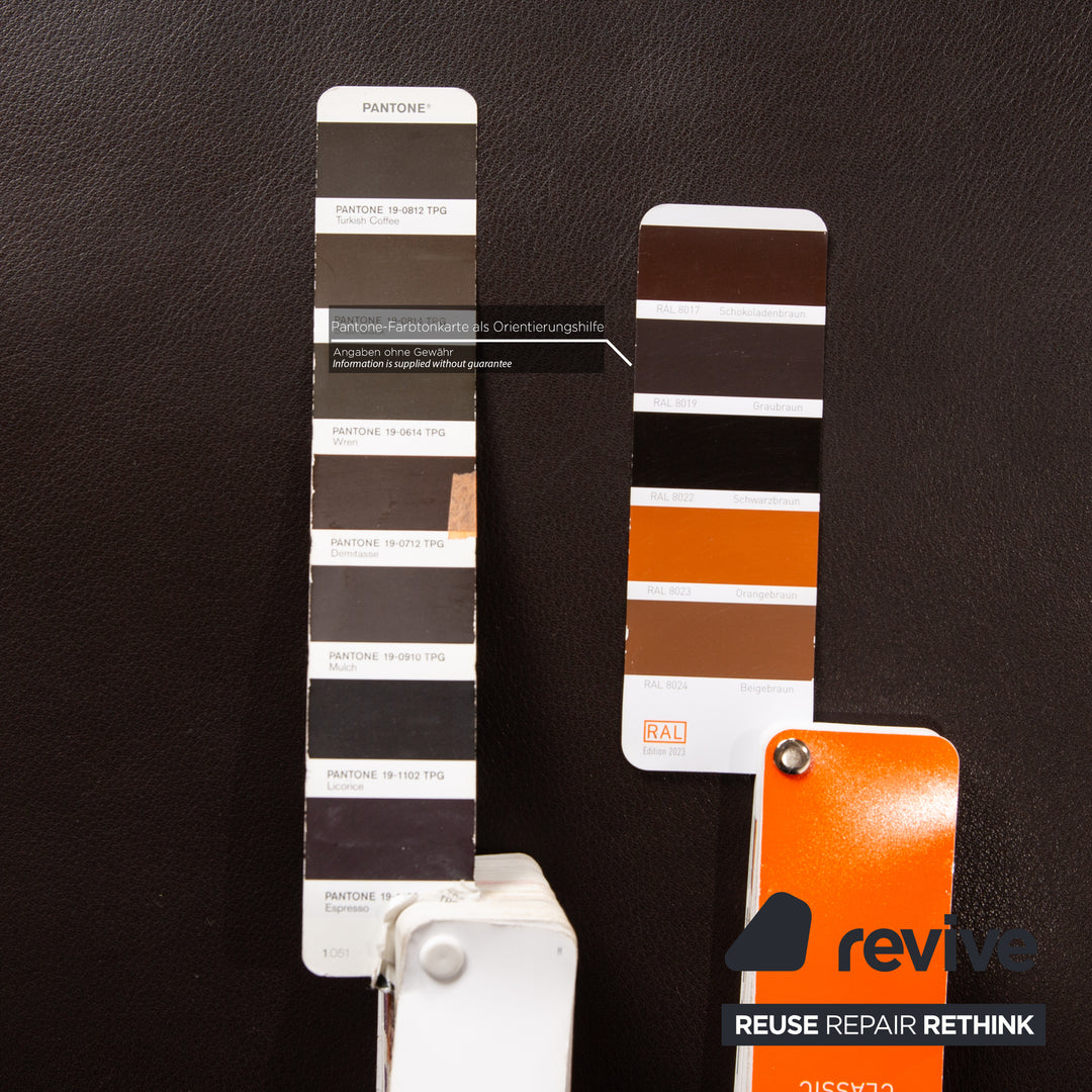 Koinor Raoul Leather Sofa Set Brown Manual Function Recamiere Left Corner Sofa Stool Couch