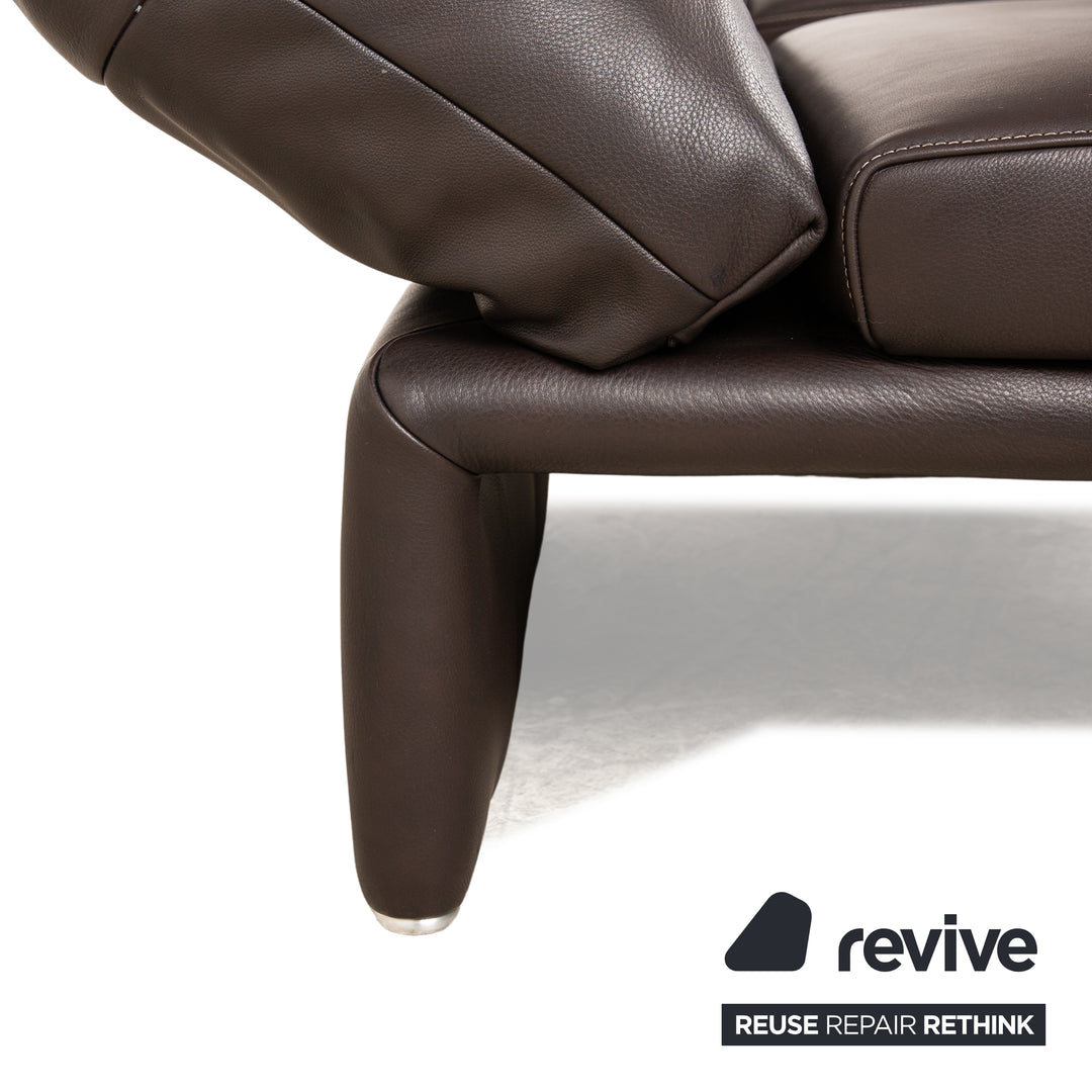 Koinor Raoul Leather Sofa Set Brown Manual Function Recamiere Left Corner Sofa Stool Couch