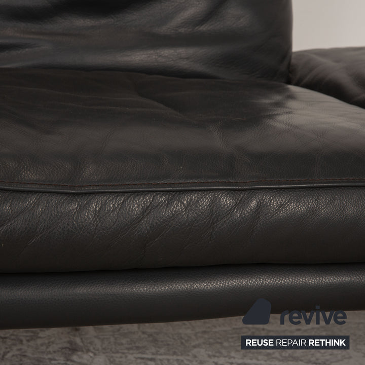 Koinor Raoul Canapé 2 Places en Cuir Anthracite Fonction Canapé