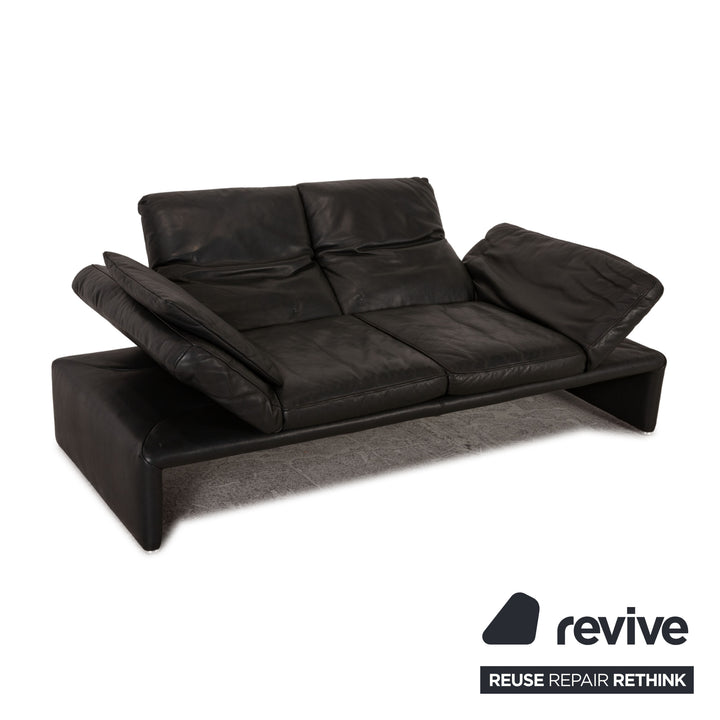 Koinor Raoul Canapé 2 Places en Cuir Anthracite Fonction Canapé