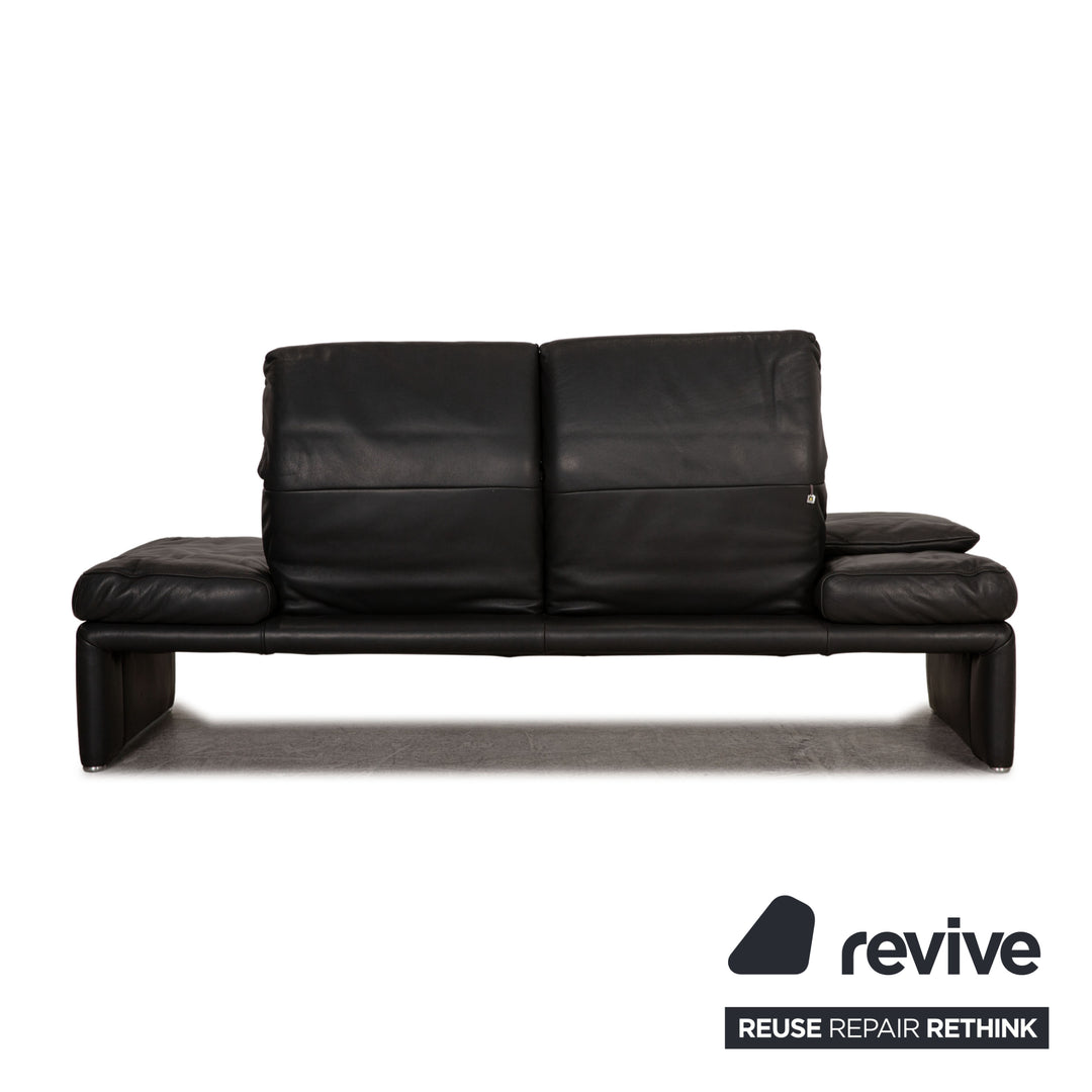 Koinor Raoul Canapé 2 Places en Cuir Anthracite Fonction Canapé