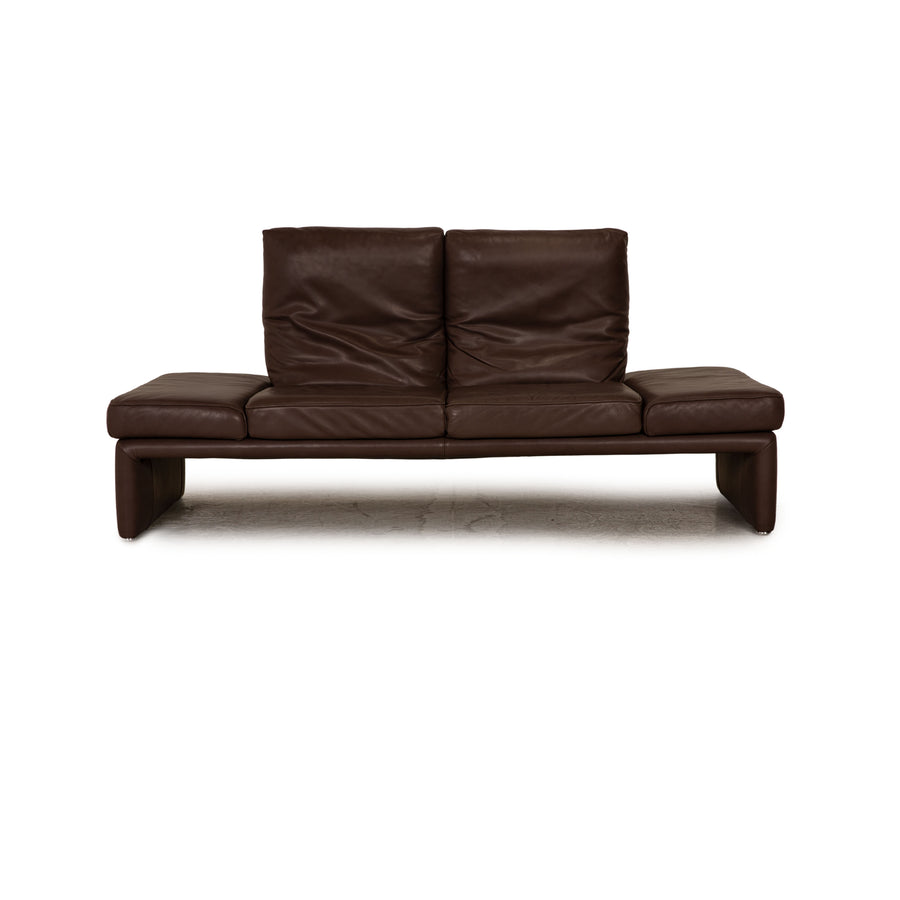 Koinor Raoul Leder Zweisitzer Braun Sofa Couch Funktion