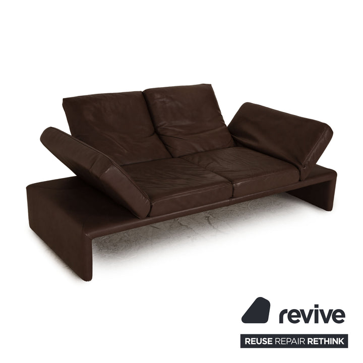 Koinor Raoul Leder Zweisitzer Braun Sofa Couch Funktion